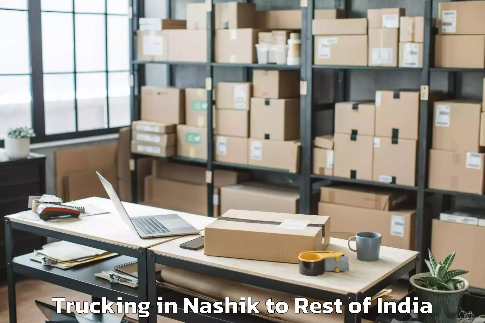 Hassle-Free Nashik to Jammu Airport Ixj Trucking